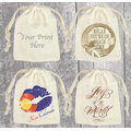 Custom Printed Drawstring Cotton Bag 3"x4"